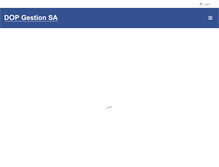Tablet Screenshot of dop-gestion.ch